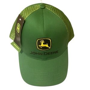 NWT John‎ Deere LP49248 Curved Bill Cotton & Mesh Baseball Cap